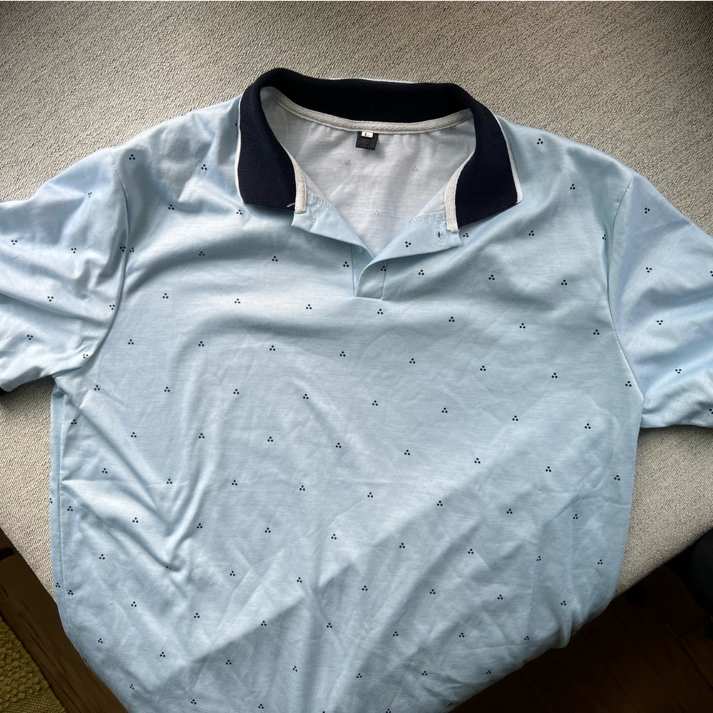 Men's Light Blue Polo